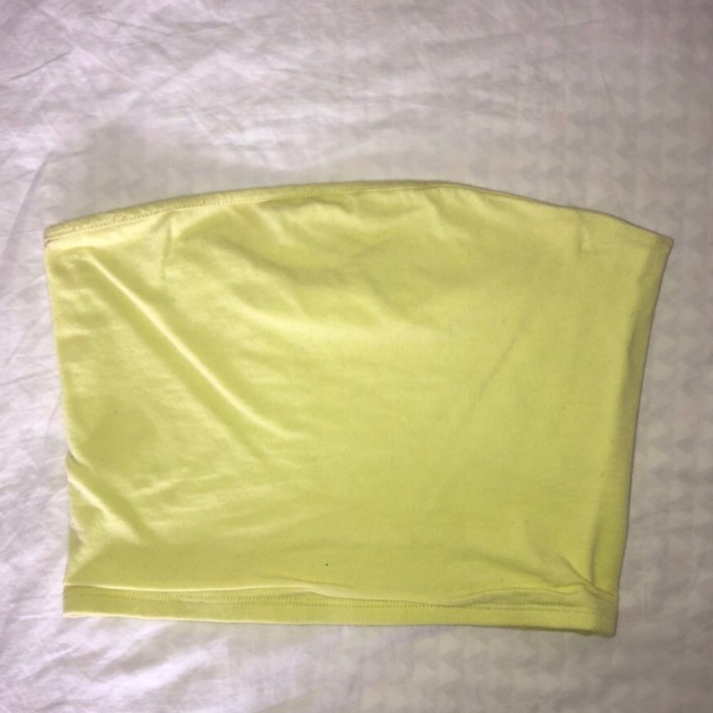 lime green tube top
